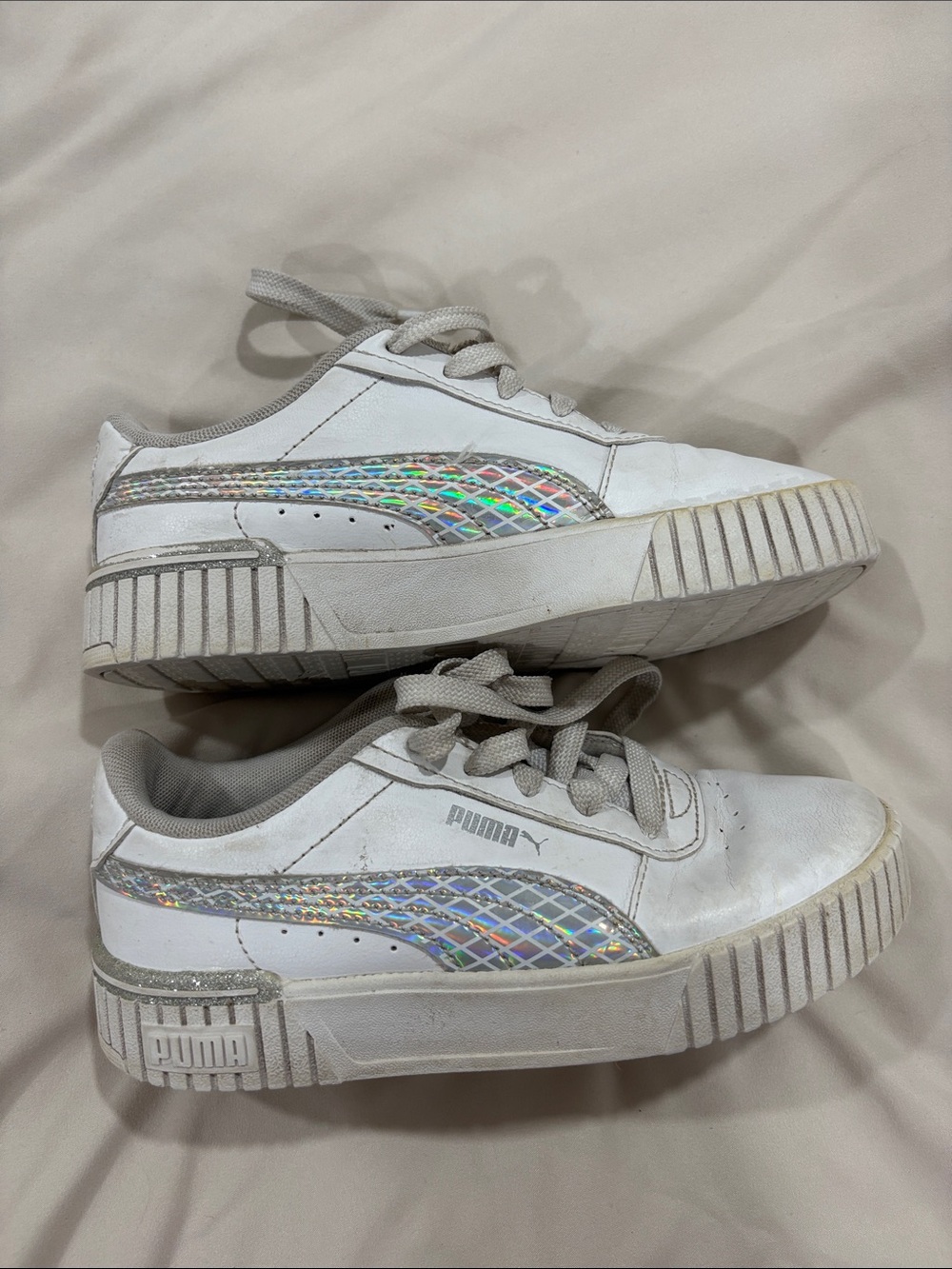 Puma White Kids Sneakers Size 1.5